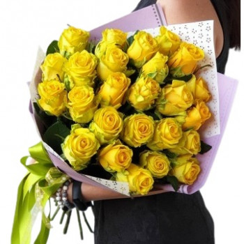 Dzeltenas rozes 50 cm (25 rozes)
