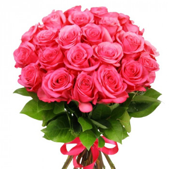 Rozā rozes 40 cm (25 rozes)