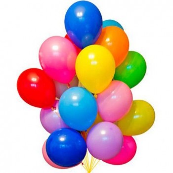 Balloons with helium 