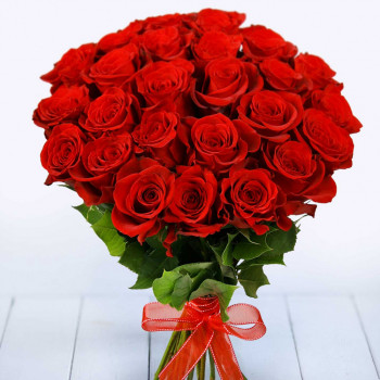 Sarkanas rozes 40 cm (izvēlies ziedu skaitu)